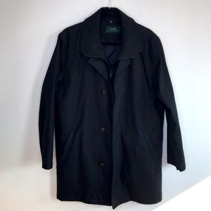 Mens Ralph Lauren wool lined puffer long coat rn 21510